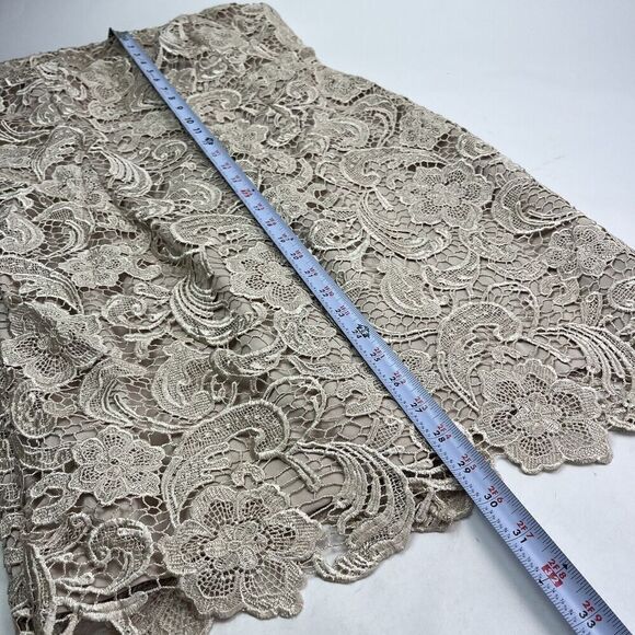 Cache vintage Dress 12 Lace Strapless Glam Party Cocktail Wedding Holiday - Picture 7 of 14